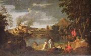 Nicolas Poussin Orpheus und Eurydike painting